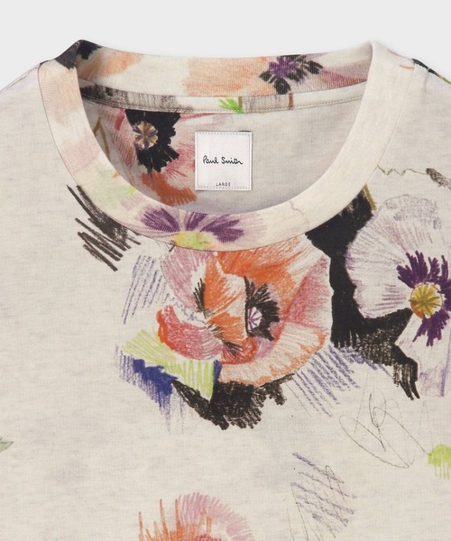 Paul Smith（ポールスミス）の「"Flower Collage" 半袖Tシャツ / 163663 919T（Tシャツ/カットソー・メンズ・ベージュ・X-LARGE/LARGE/MEDIUM）」の2枚目の写真