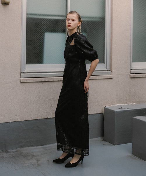 et.UNiVER(エトユニベール)の「Luce lace dress(ドレス・レディース・グレー/ブラック/グリーン・SMALL/MEDIUM/LARGE)」の15枚目の写真