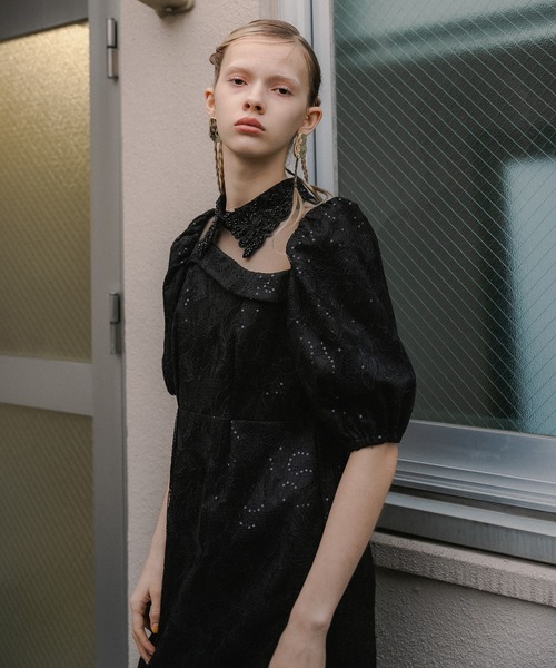 et.UNiVER(エトユニベール)の「Luce lace dress(ドレス・レディース・グレー/ブラック/グリーン・SMALL/MEDIUM/LARGE)」の19枚目の写真