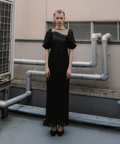 et.UNiVER(エトユニベール)の「Luce lace dress(ドレス・レディース・グレー/ブラック/グリーン・SMALL/MEDIUM/LARGE)」の4枚目の写真