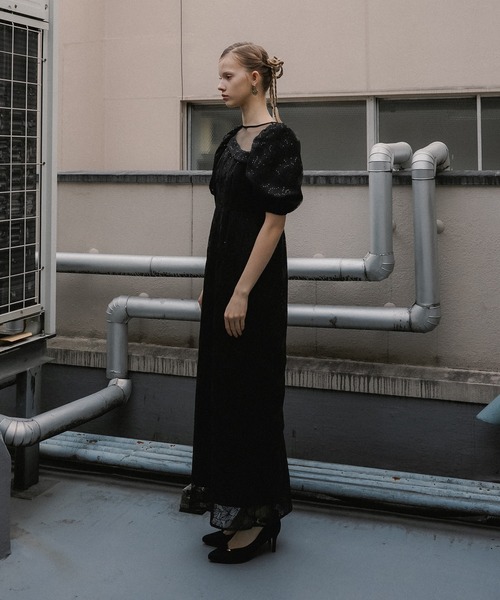 et.UNiVER(エトユニベール)の「Luce lace dress(ドレス・レディース・グレー/ブラック/グリーン・SMALL/MEDIUM/LARGE)」の5枚目の写真