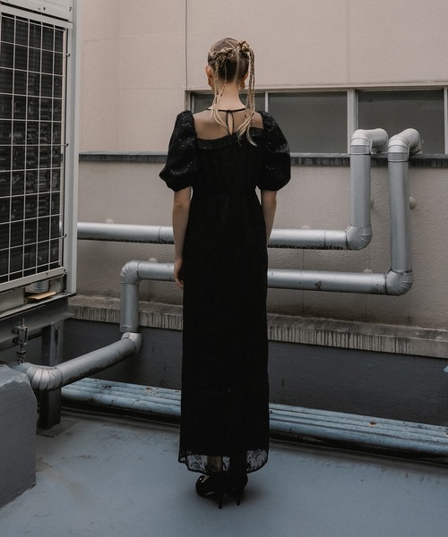 et.UNiVER(エトユニベール)の「Luce lace dress(ドレス・レディース・グレー/ブラック/グリーン・SMALL/MEDIUM/LARGE)」の6枚目の写真