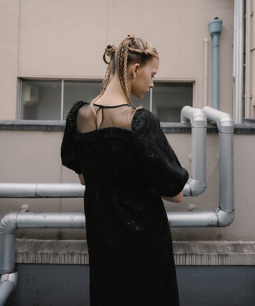et.UNiVER(エトユニベール)の「Luce lace dress(ドレス・レディース・グレー/ブラック/グリーン・SMALL/MEDIUM/LARGE)」の13枚目の写真