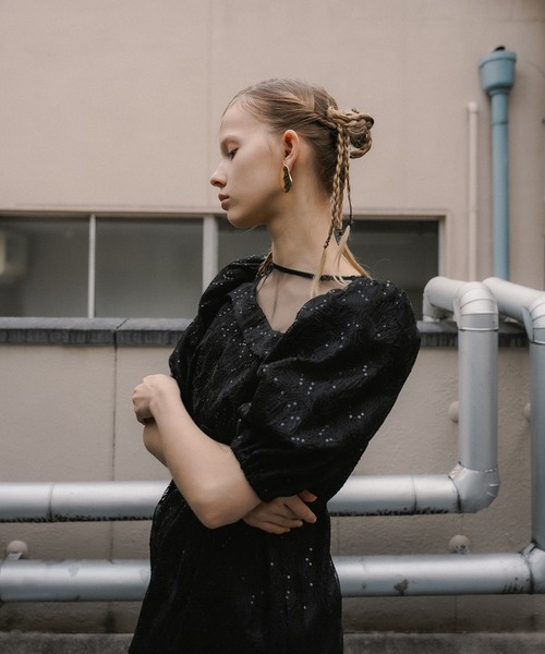 et.UNiVER(エトユニベール)の「Luce lace dress(ドレス・レディース・グレー/ブラック/グリーン・SMALL/MEDIUM/LARGE)」の11枚目の写真