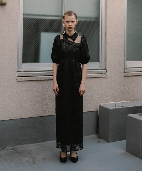 et.UNiVER(エトユニベール)の「Luce lace dress(ドレス・レディース・グレー/ブラック/グリーン・SMALL/MEDIUM/LARGE)」の14枚目の写真