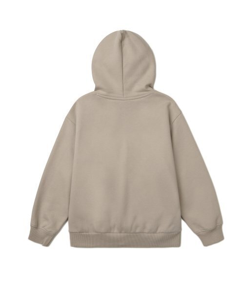 MUSINSA STANDARD KIDS（ムシンサスタンダードキッズ）の「起毛オーバーサイズフードパーカー ジップアップ [ダスティベージュ]（ブルゾン・レディース・その他・100/110/120/130/140/150/160）」の3枚目の写真