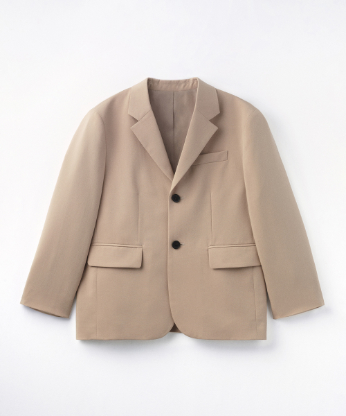 MUSINSA STANDARD KIDS（ムシンサスタンダードキッズ）の「ベーシックブレザー [ベージュ]（ブルゾン・レディース・その他・110/120/130/140/150/160）」の2枚目の写真