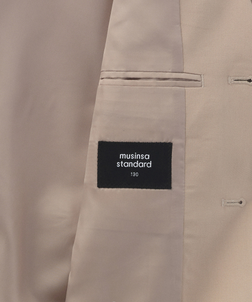 MUSINSA STANDARD KIDS（ムシンサスタンダードキッズ）の「ベーシックブレザー [ベージュ]（ブルゾン・レディース・その他・110/120/130/140/150/160）」の6枚目の写真