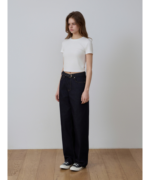 CCOMA(コンマ)の「CMJ30 ノンフェイドステッチストレートデニムパンツ(デニムパンツ・レディース・その他・SMALL/MEDIUM/LARGE)」の5枚目の写真