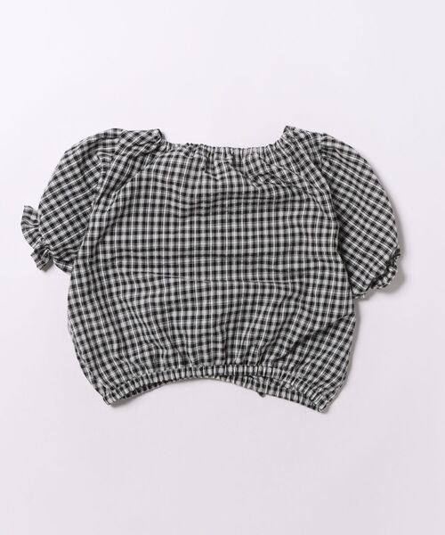 coca(coca)(コカ)の「キッズ ギャザーチェックブラウス(シャツ/ブラウス・キッズ・レッド/ブラック・150/140/130/120)」の20枚目の写真