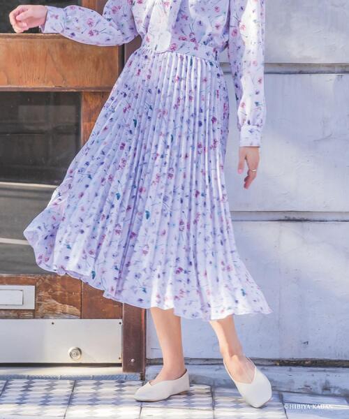 ITS'DEMO（イッツデモ）の「【ITS’DEMO × HIBIYA－KADAN】楊柳プリーツスカート（スカート・レディース・アイボリー系/ネイビー系/パープル系1・00）」の4枚目の写真