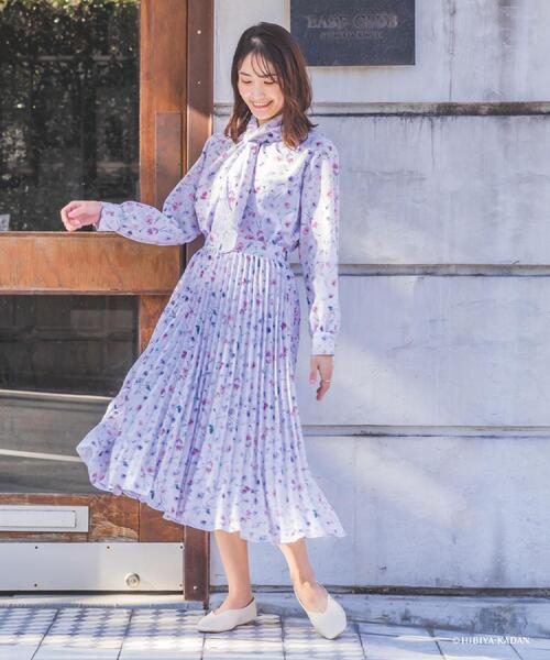 ITS'DEMO（イッツデモ）の「【ITS’DEMO × HIBIYA－KADAN】楊柳プリーツスカート（スカート・レディース・アイボリー系/ネイビー系/パープル系1・00）」の7枚目の写真