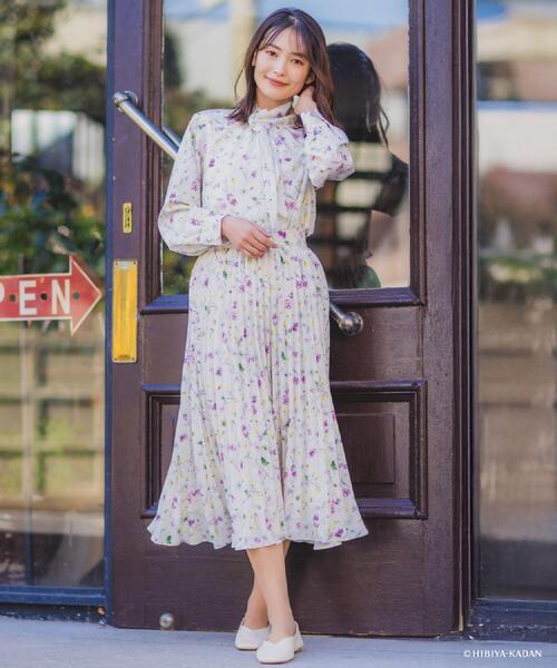 ITS'DEMO（イッツデモ）の「【ITS’DEMO × HIBIYA－KADAN】楊柳プリーツスカート（スカート・レディース・アイボリー系/ネイビー系/パープル系1・00）」の8枚目の写真