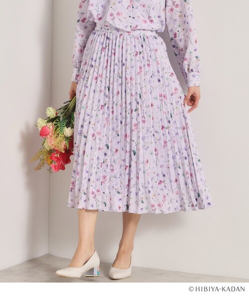 ITS'DEMO（イッツデモ）の「【ITS’DEMO × HIBIYA－KADAN】楊柳プリーツスカート（スカート・レディース・アイボリー系/ネイビー系/パープル系1・00）」の15枚目の写真