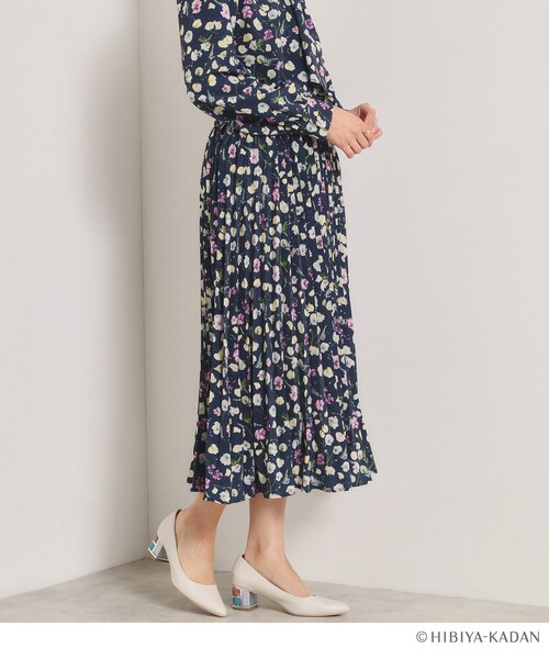 ITS'DEMO（イッツデモ）の「【ITS’DEMO × HIBIYA－KADAN】楊柳プリーツスカート（スカート・レディース・アイボリー系/ネイビー系/パープル系1・00）」の19枚目の写真