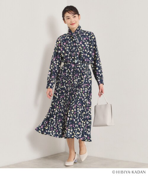 ITS'DEMO（イッツデモ）の「【ITS’DEMO × HIBIYA－KADAN】楊柳プリーツスカート（スカート・レディース・アイボリー系/ネイビー系/パープル系1・00）」の21枚目の写真