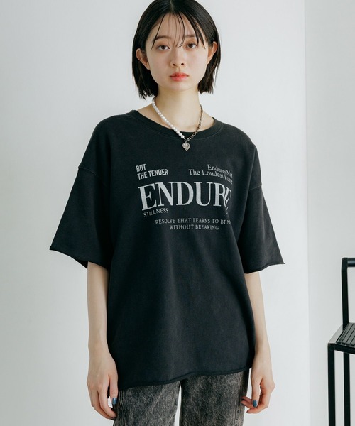 PAGEBOY（ページボーイ）の「アイススウェットロゴT（Tシャツ/カットソー・レディース・ブラック/ブルー/オートミール・FREE）」の15枚目の写真