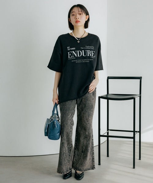 PAGEBOY（ページボーイ）の「アイススウェットロゴT（Tシャツ/カットソー・レディース・ブラック/ブルー/オートミール・FREE）」の20枚目の写真