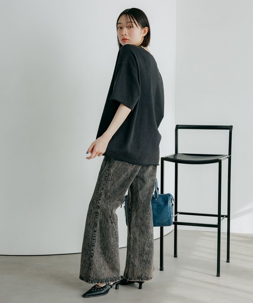 PAGEBOY(ページボーイ)の「【接触冷感機能付き】アイススウェットロゴT(Tシャツ/カットソー・レディース・ブラック/ブルー/オートミール・FREE)」の22枚目の写真
