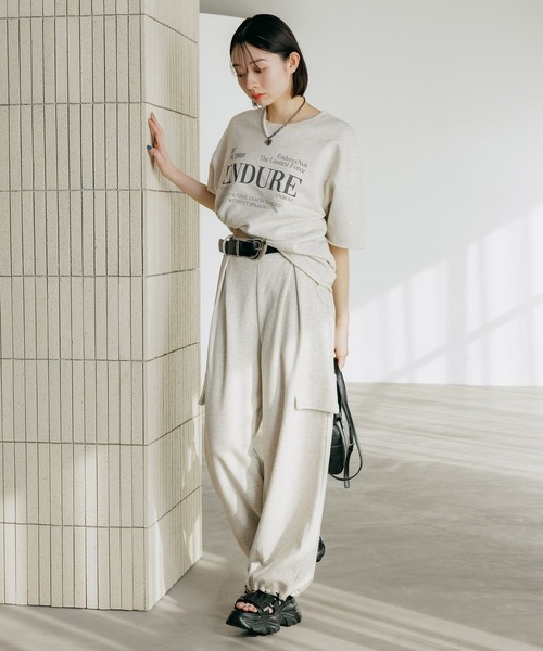 PAGEBOY（ページボーイ）の「アイススウェットロゴT（Tシャツ/カットソー・レディース・ブラック/ブルー/オートミール・FREE）」の18枚目の写真