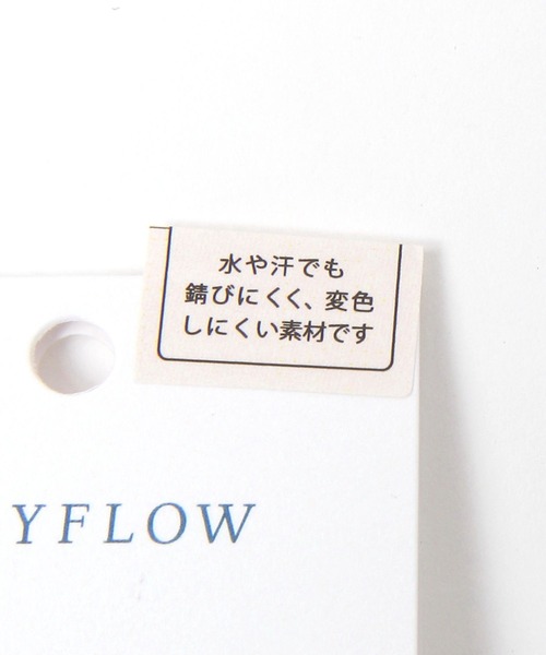 BAYFLOW(ベイフロー)の「ステンレスコインネックレス(ネックレス・レディース・イエロー/ライトグレー・FREE)」の5枚目の写真
