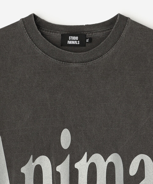 Bshop(ビショップ)の「STUDIO WEAREALLANIMALS | Animals Letter 半袖Tシャツ MEN(Tシャツ/カットソー・メンズ・ブラック系その他/Nat・XL/L)」の5枚目の写真