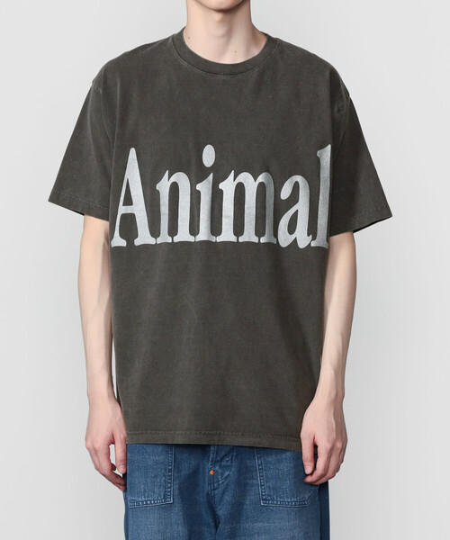 Bshop(ビショップ)の「STUDIO WEAREALLANIMALS | Animals Letter 半袖Tシャツ MEN(Tシャツ/カットソー・メンズ・ブラック系その他/Nat・XL/L)」の9枚目の写真