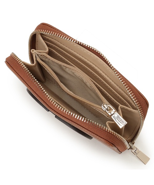Guess（ゲス）の「ISOLA Slg Medium Zip Around 財布（財布・レディース・ブラウン・ONE SIZE）」の4枚目の写真