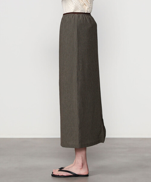 Bshop（ビショップ）の「BRACCAE | シャーリング タイトスカート WOMEN（スカート・レディース・ブルー系その他/ブラウン系その他・1）」の5枚目の写真