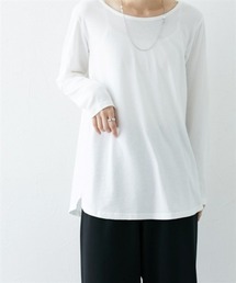 nissen | 【洗える】重ね着用長袖Ｔシャツ（ラウンドへム・スクエアへム）(Tシャツ/カットソー)