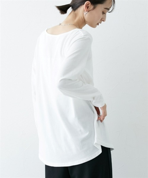 nissen(ニッセン)の「【洗える】重ね着用長袖Tシャツ(ラウンドへム・スクエアへム)(Tシャツ/カットソー・レディース・ホワイト系1/ホワイト系3/ホワイト系4/ホワイト系2・L/M/LL/3L/S)」の16枚目の写真