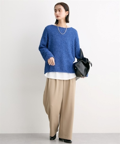 nissen(ニッセン)の「【洗える】重ね着用長袖Tシャツ(ラウンドへム・スクエアへム)(Tシャツ/カットソー・レディース・ホワイト系1/ホワイト系3/ホワイト系4/ホワイト系2・L/M/LL/3L/S)」の5枚目の写真