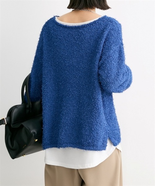 nissen(ニッセン)の「【洗える】重ね着用長袖Tシャツ(ラウンドへム・スクエアへム)(Tシャツ/カットソー・レディース・ホワイト系1/ホワイト系3/ホワイト系4/ホワイト系2・L/M/LL/3L/S)」の6枚目の写真