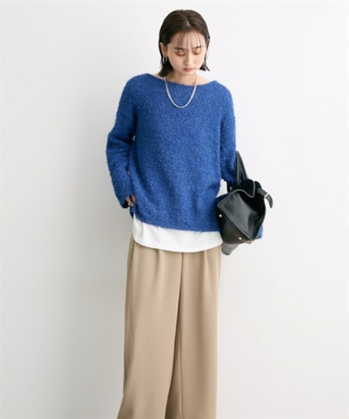 nissen(ニッセン)の「【洗える】重ね着用長袖Tシャツ(ラウンドへム・スクエアへム)(Tシャツ/カットソー・レディース・ホワイト系1/ホワイト系3/ホワイト系4/ホワイト系2・L/M/LL/3L/S)」の8枚目の写真