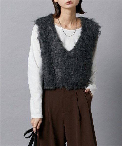 nissen(ニッセン)の「【洗える】重ね着用長袖Tシャツ(ラウンドへム・スクエアへム)(Tシャツ/カットソー・レディース・ホワイト系1/ホワイト系3/ホワイト系4/ホワイト系2・L/M/LL/3L/S)」の10枚目の写真