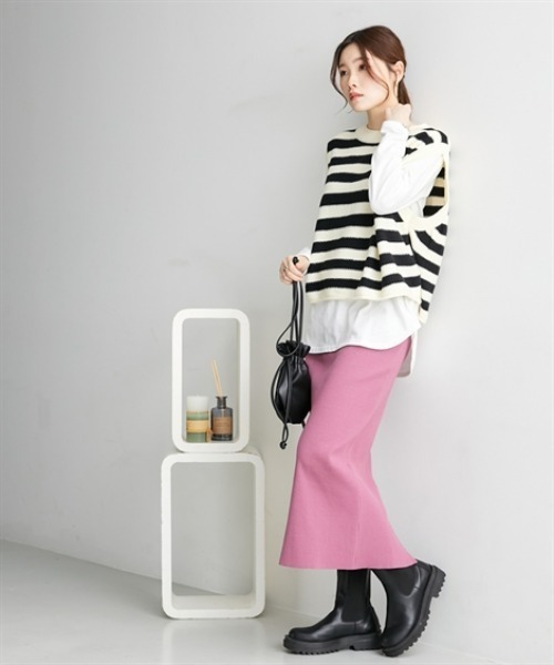 nissen(ニッセン)の「【洗える】重ね着用長袖Tシャツ(ラウンドへム・スクエアへム)(Tシャツ/カットソー・レディース・ホワイト系1/ホワイト系3/ホワイト系4/ホワイト系2・L/M/LL/3L/S)」の21枚目の写真