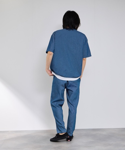 NAVY（ネイビー）の「NAVY　ブリーズデニム イージーパンツ2（デニムパンツ・メンズ・サックスブルー/グレー/ブルー/ネイビー・S/M/L/XL）」の12枚目の写真