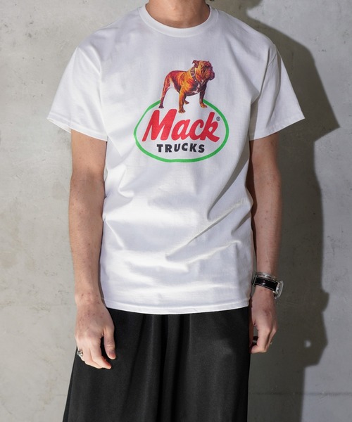 C.E.L.STORE(セルストア)の「MACK TRUCKS / マック トラックス 70S CREW TEE クルーネック半袖Tシャツ(Tシャツ/カットソー・メンズ・ホワイト/スミクロ/ライトグレー・MEDIUM/LARGE/X-LARGE/SMALL)」の4枚目の写真