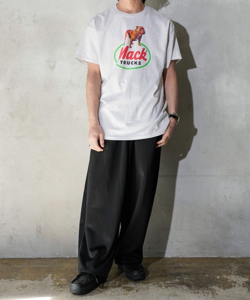 C.E.L.STORE(セルストア)の「MACK TRUCKS / マック トラックス 70S CREW TEE クルーネック半袖Tシャツ(Tシャツ/カットソー・メンズ・ホワイト/スミクロ/ライトグレー・MEDIUM/LARGE/X-LARGE/SMALL)」の9枚目の写真