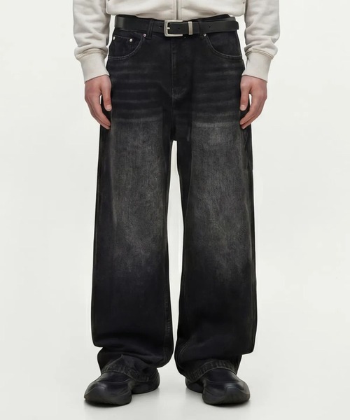 DWSE（ディーダブリューエスイー）の「DWSE／Essential デニム（デニムパンツ・メンズ・ブラック/ホワイト・MEDIUM）」の2枚目の写真