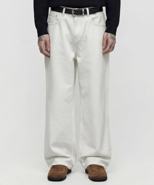 DWSE（ディーダブリューエスイー）の「DWSE／Essential デニム（デニムパンツ・メンズ・ブラック/ホワイト・MEDIUM）」の4枚目の写真