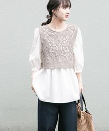 ITEMS URBANRESEARCH | レースベストドッキングチュニック(シャツ/ブラウス)