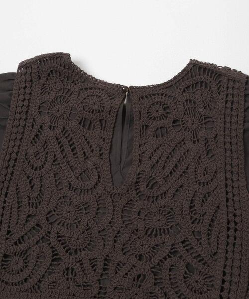 ITEMS URBANRESEARCH(アイテムズ アーバンリサーチ)の「レースベストドッキングチュニック(シャツ/ブラウス・レディース・ベージュ/ブラウン・FREE)」の9枚目の写真