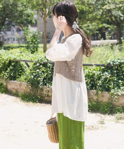 ITEMS URBANRESEARCH(アイテムズ アーバンリサーチ)の「レースベストドッキングチュニック(シャツ/ブラウス・レディース・ベージュ/ブラウン・FREE)」の15枚目の写真