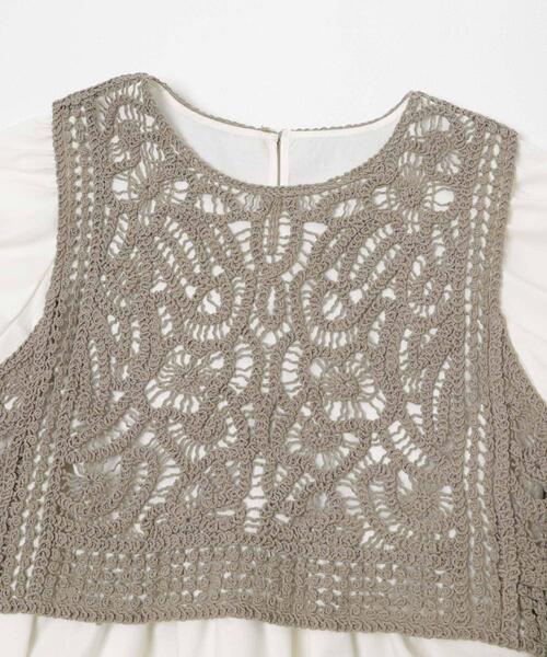 ITEMS URBANRESEARCH(アイテムズ アーバンリサーチ)の「レースベストドッキングチュニック(シャツ/ブラウス・レディース・ベージュ/ブラウン・FREE)」の17枚目の写真