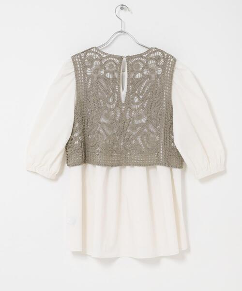 ITEMS URBANRESEARCH(アイテムズ アーバンリサーチ)の「レースベストドッキングチュニック(シャツ/ブラウス・レディース・ベージュ/ブラウン・FREE)」の19枚目の写真