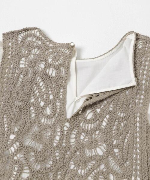 ITEMS URBANRESEARCH(アイテムズ アーバンリサーチ)の「レースベストドッキングチュニック(シャツ/ブラウス・レディース・ベージュ/ブラウン・FREE)」の20枚目の写真