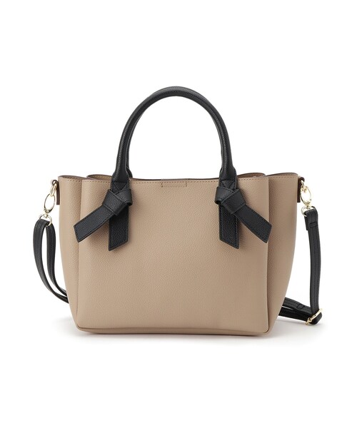 SHOO・LA・RUE(シューラルー)の「ハンドルリボンデザイントートバッグ(トートバッグ・レディース・ベージュ系4/ブラック/アイボリー系4・00)」の11枚目の写真