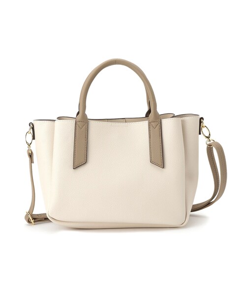 SHOO・LA・RUE(シューラルー)の「ハンドルリボンデザイントートバッグ(トートバッグ・レディース・ベージュ系4/ブラック/アイボリー系4・00)」の14枚目の写真