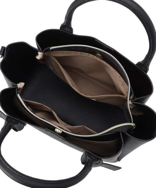 SHOO・LA・RUE(シューラルー)の「ハンドルリボンデザイントートバッグ(トートバッグ・レディース・ベージュ系4/ブラック/アイボリー系4・00)」の17枚目の写真